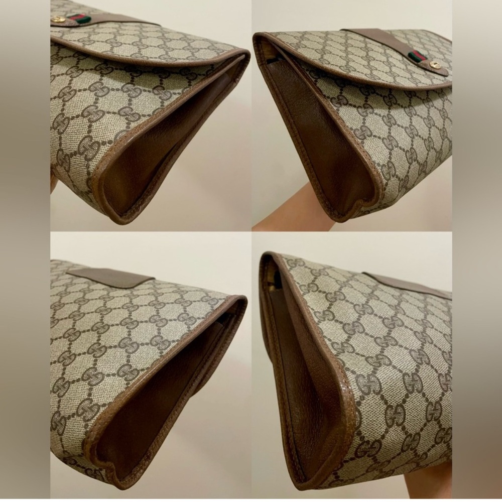 💚Auth♥️GUCCI GG Monogram Supreme VTG Web Interlocking Sherryline Ophidia - Picture 3 of 8